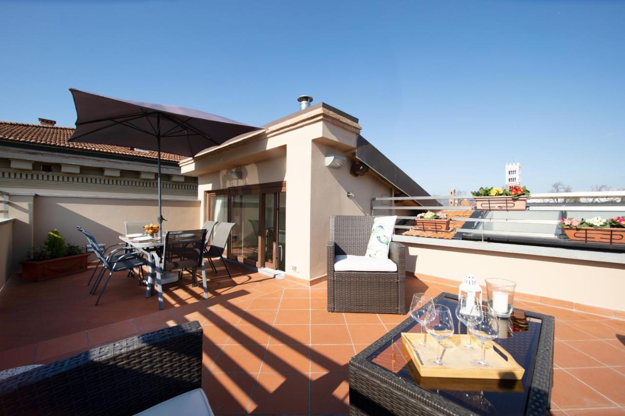 Rooftop Delight With Terrace Lucca Exteriör bild